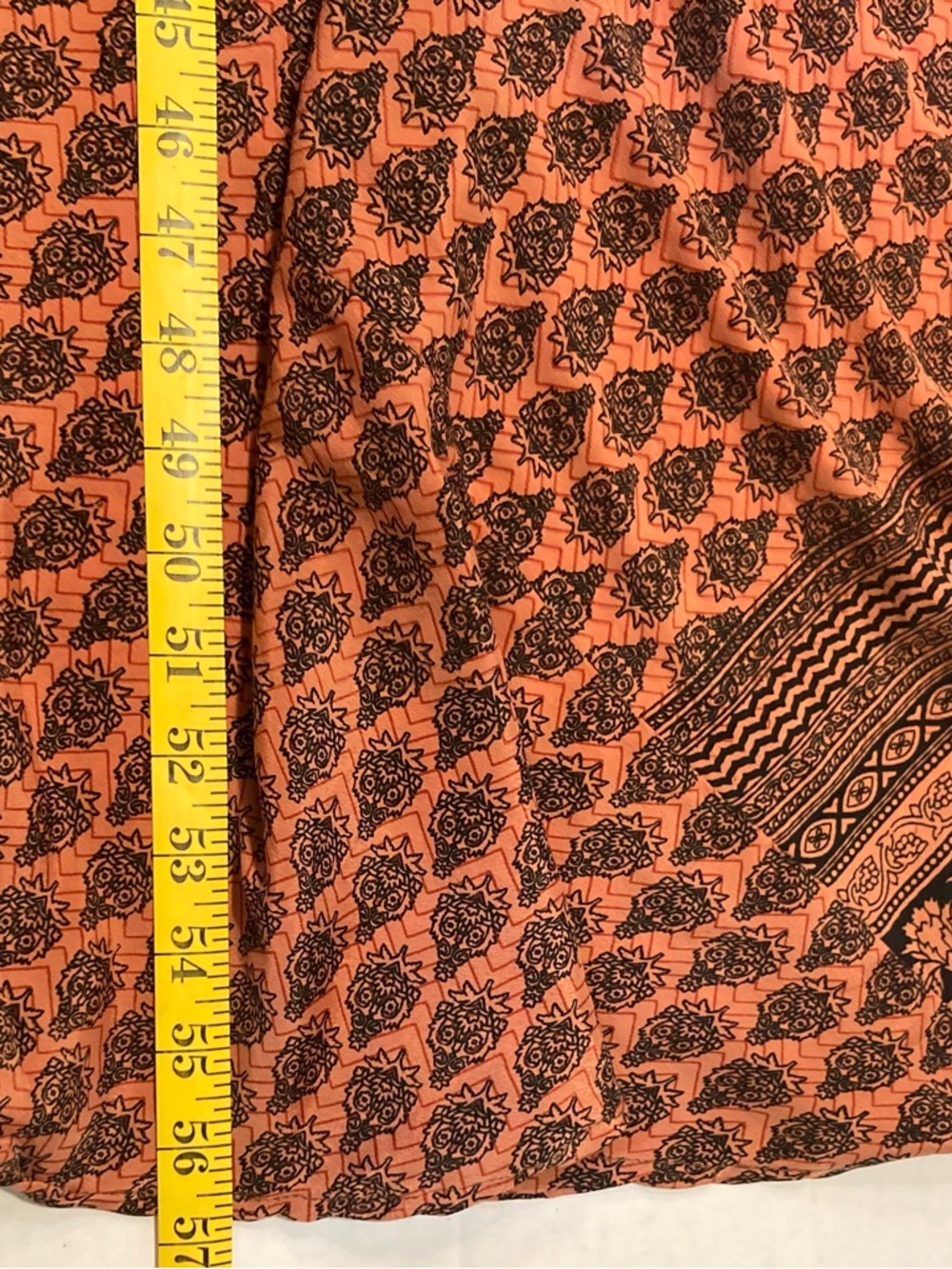 Boho Maxi Dress in Rust Pattern - Picture 8 of 9
